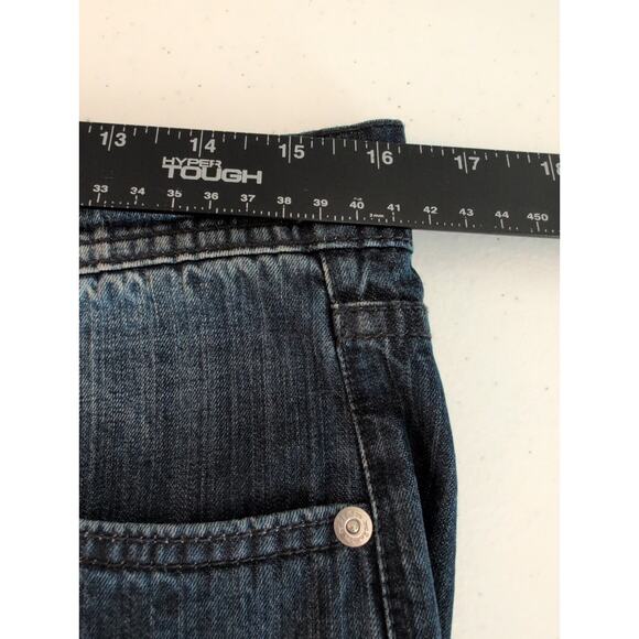 Kiton Selvedge Jean Men Size 34 (32x30)* Button Fly Straight Leg Dark Wash Italy - Picture 11 of 16